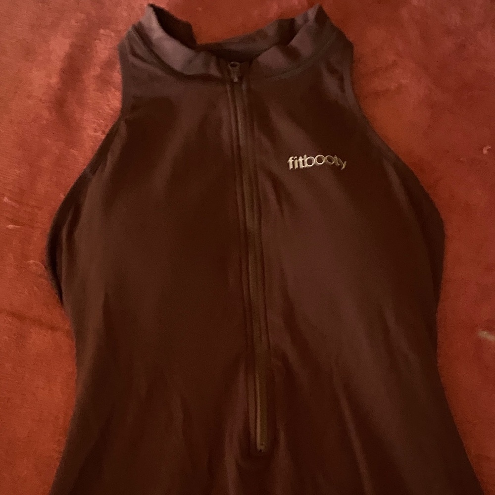 Women's Brown Workout Jumpsuit